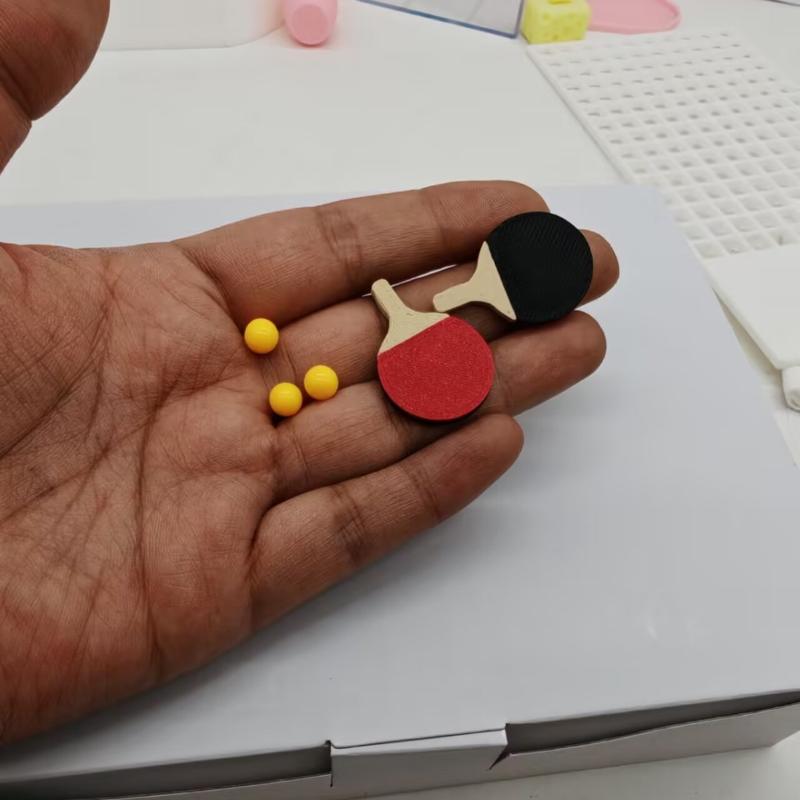 Table Tennis Daily - 1Set Dollhouse Miniature Ping Pong Ball