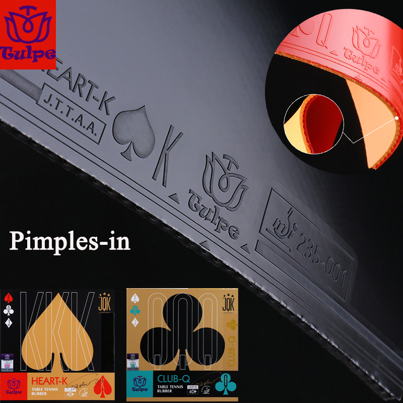 Table Tennis Rubber - TULPE HEART-K CLUB-Q Table Tennis Rubber