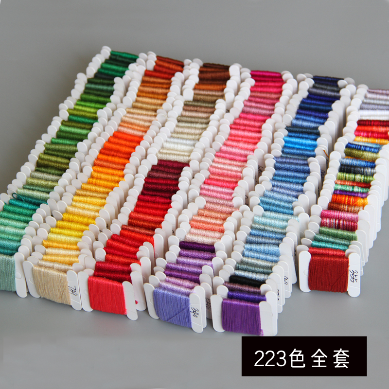 Table Tennis France - 223 colors DMC No. 8 lace