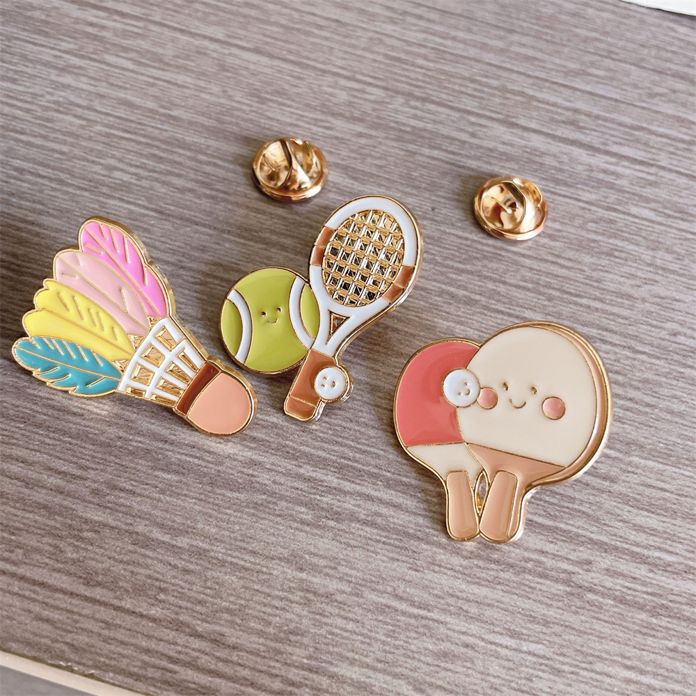 Zinc Alloy Brooches Stylish Ba - Table Tennis Daily recensione e prezzo
