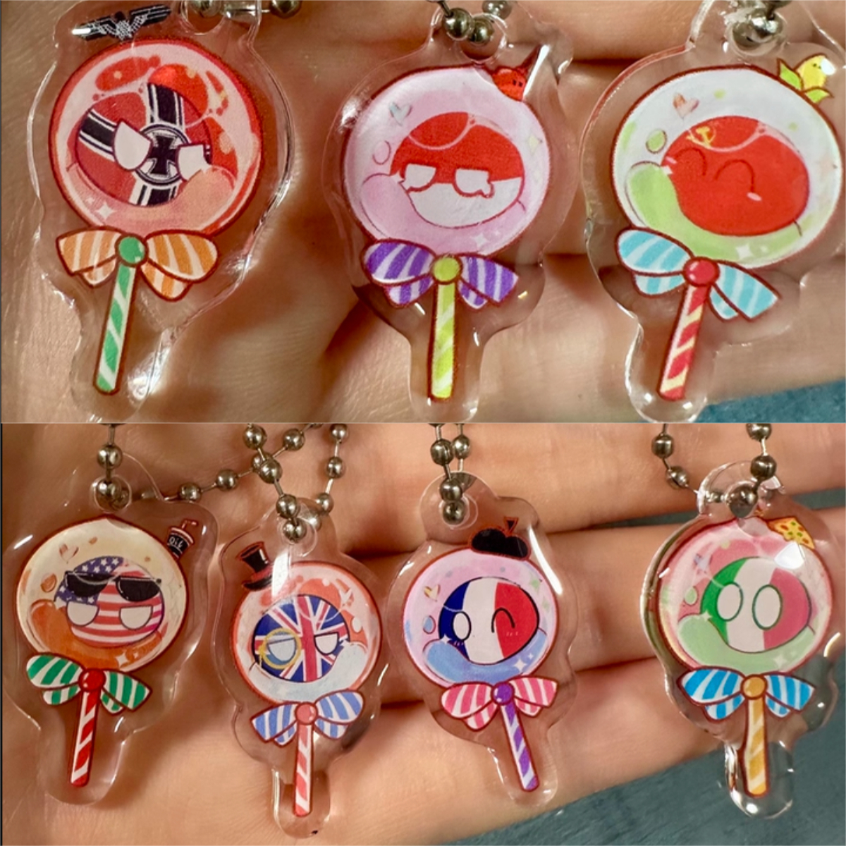 20 Styles Countryballs Keychai - Table Tennis France recensione e prezzo