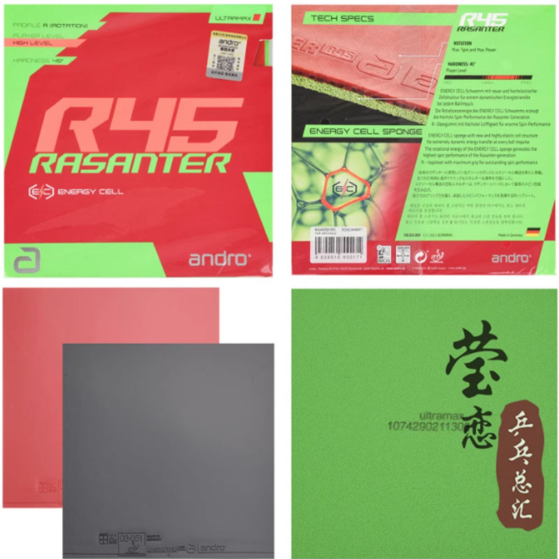 Andro Rasanter R45 47 50 C45 4 - Table Tennis Rubber recensione e prezzo