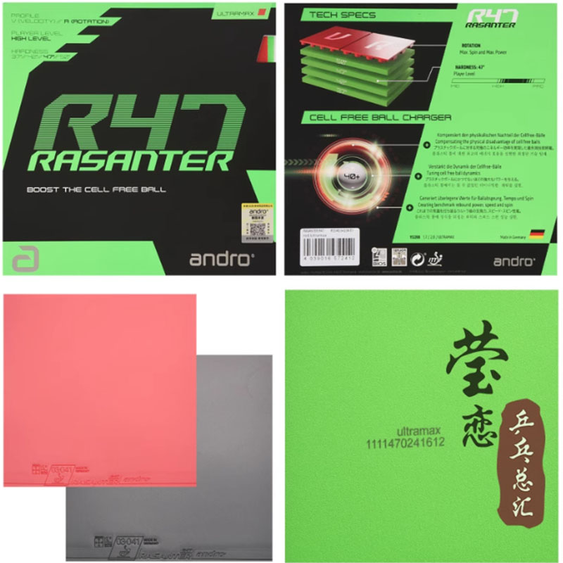 Andro Rasanter R45 47 50 C45 4 - Table Tennis Rubber recensione e prezzo