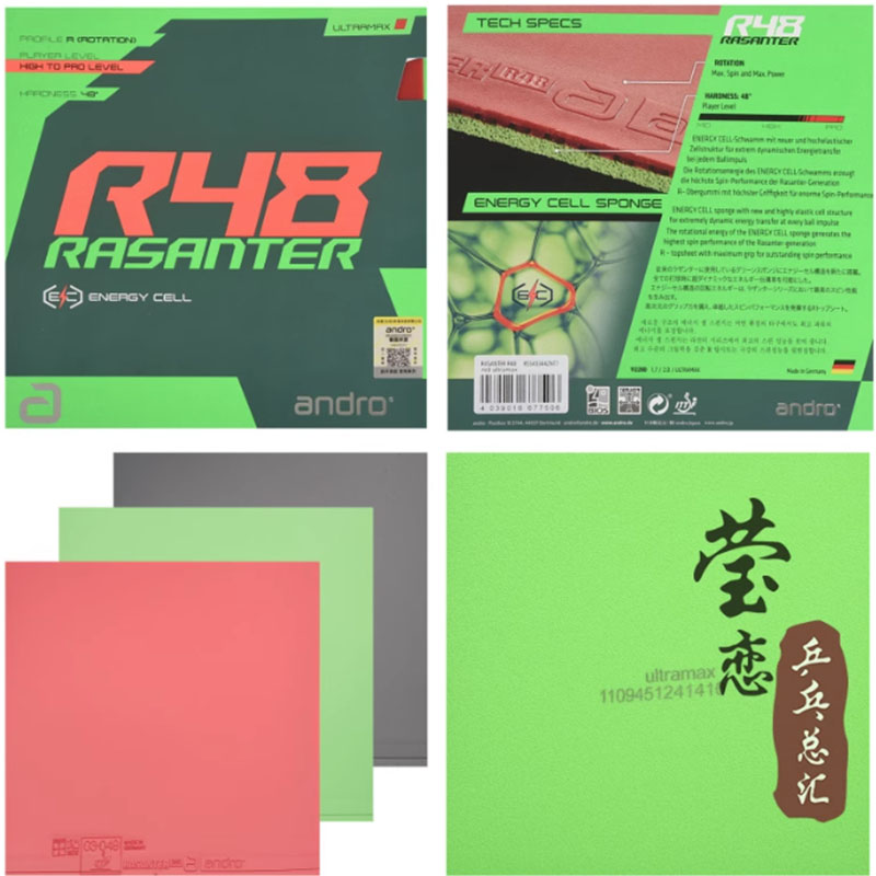 Andro Rasanter R45 47 50 C45 4 - Table Tennis Rubber recensione e prezzo