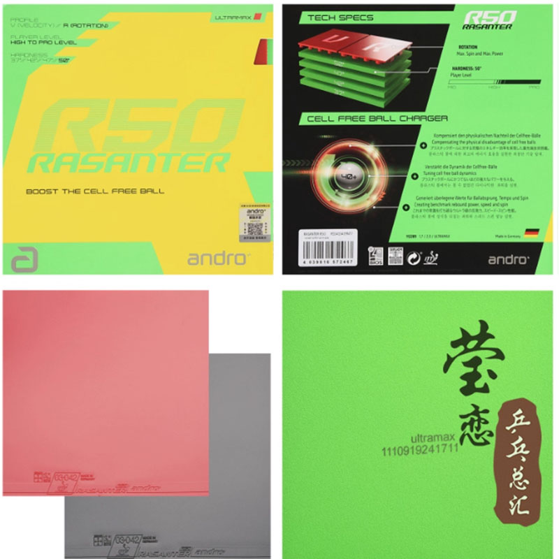 Andro Rasanter R45 47 50 C45 4 - Table Tennis Rubber recensione e prezzo