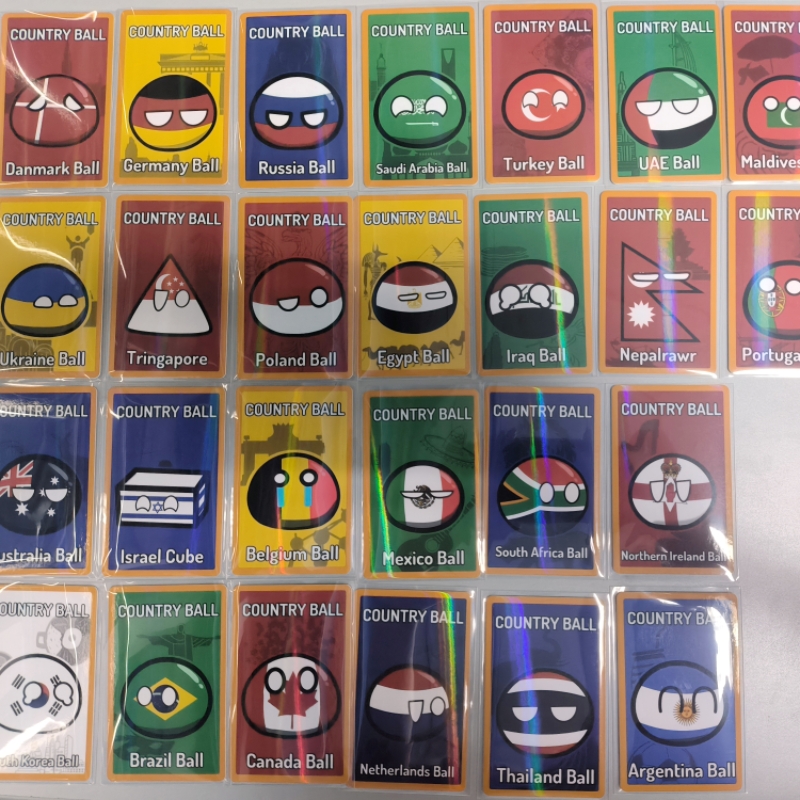 5pcs Countryballs Card Doll UK - Table Tennis France recensione e prezzo