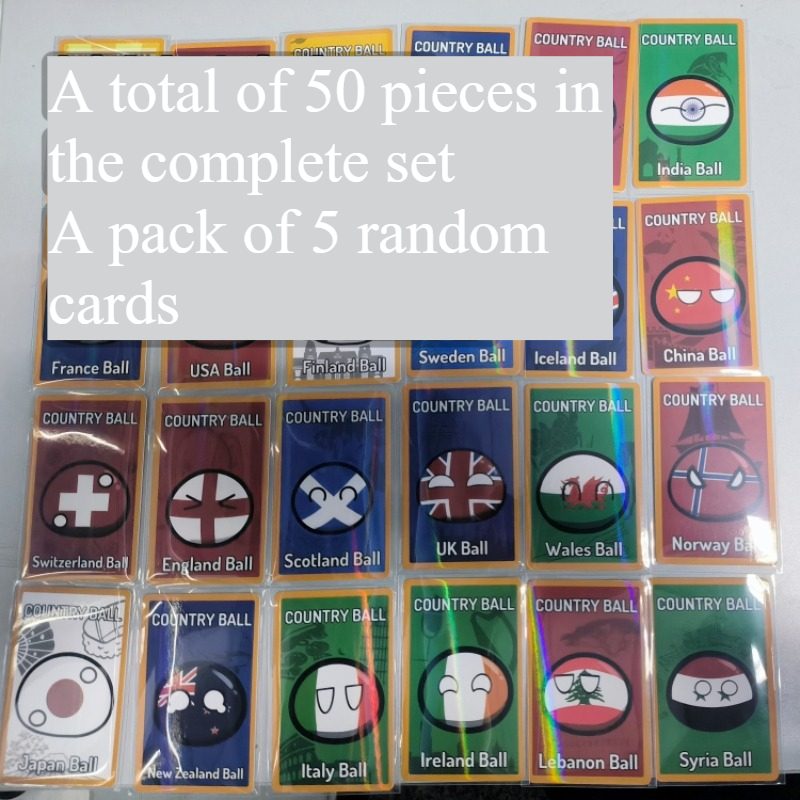 5pcs Countryballs Card Doll UK - Table Tennis France recensione e prezzo