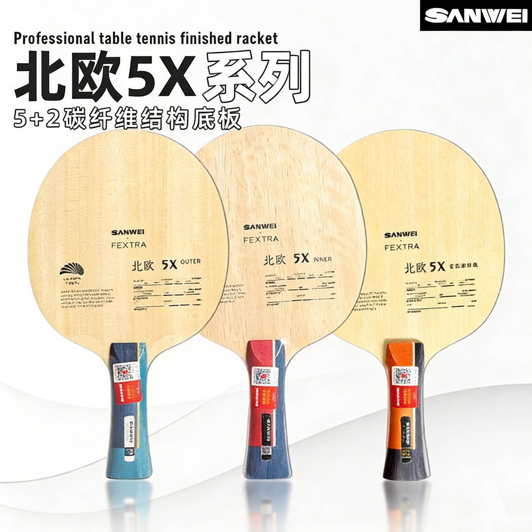 SANWEI FEXTRA 5X Blue/Yellow A - Table Tennis Blades recensione e prezzo