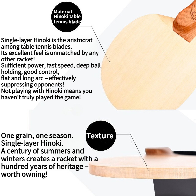 Shenlongmu 1-Ply Hinoki Table  - Table Tennis In Chinese recensione e prezzo