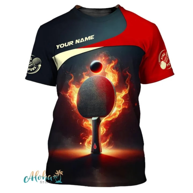 Full Print Ping Pong Tshirts F - Table Tennis Daily recensione e prezzo