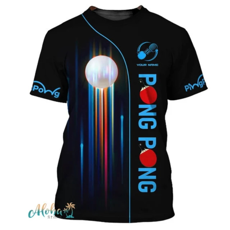 Full Print Ping Pong Tshirts F - Table Tennis Daily recensione e prezzo